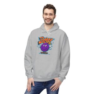 Bomby Design Graffiti Hoodie, Street Art Sweatshirt, Urban Style Pullover, Unisex Fashion