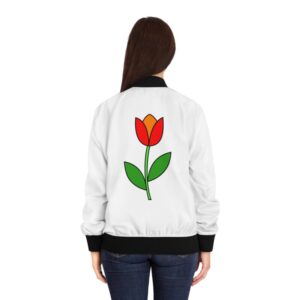 Women's Bomber Jacket Minimalist Tulip