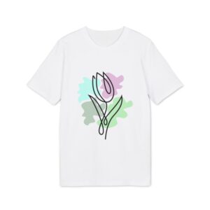 Line Art Tulip T-Shirt Unisex