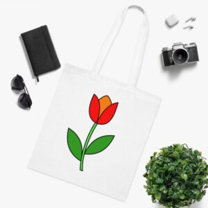 Minimal Tulip Cotton Tote bag