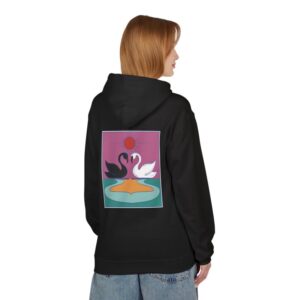 Black & White Swan — Graphic Hoodie