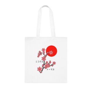 Japanese Cherry Blossom Cotton Tote bag