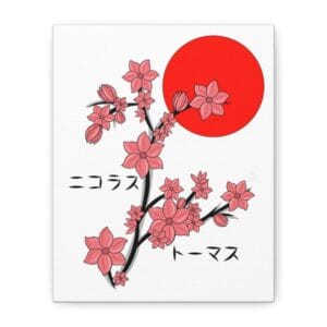 Canvas Print, Japanese Cherry blossom, Stretched Matte